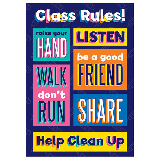Class Rules Poster, 13'' x 19''