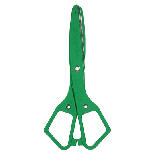 Saf-T-cut Scissors, 5-1/2'' Blunt, Green