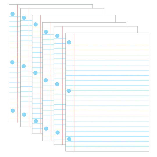 Magnetic Notebook Page, 8-1/2'' x 11'', Pack of 6