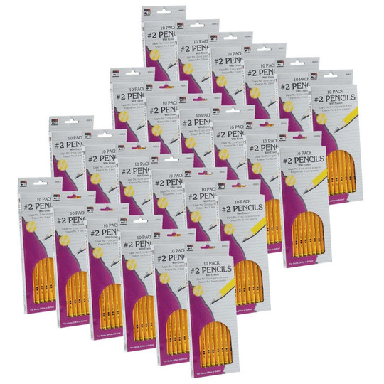 N. Pencil with Eraser, 10 Per Pack, 24 Packs