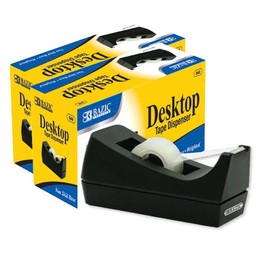 Desktop Tape Dispenser, Pack of 12