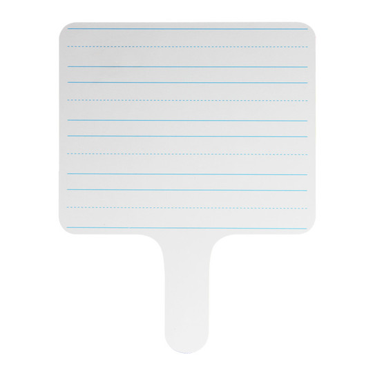 Two-sided Rectangular Dry Erase Writing Paddle, Lined/Blank, .75'' x 10''