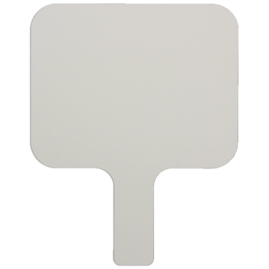 Single-Sided Rectangular Dry Erase Answer Paddle, 8'' x .75'', Single