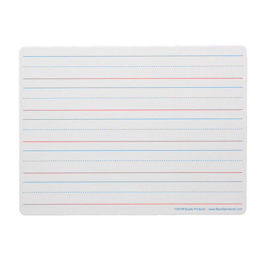 Two-Sided Magnetic Dry Erase Board, Plain/Ruled, 9'' x 12''