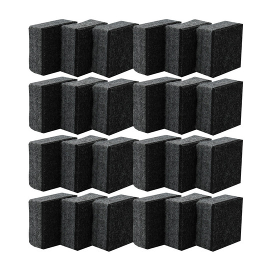 Felt Student Dry Erase/Chalkboard Erasers, Pack of 24