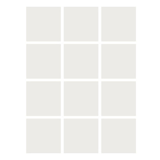 Dry Erase Stickables with Dry Erase Marker, White, 4'' x 4'', 12 Per Pack, 2 Packs