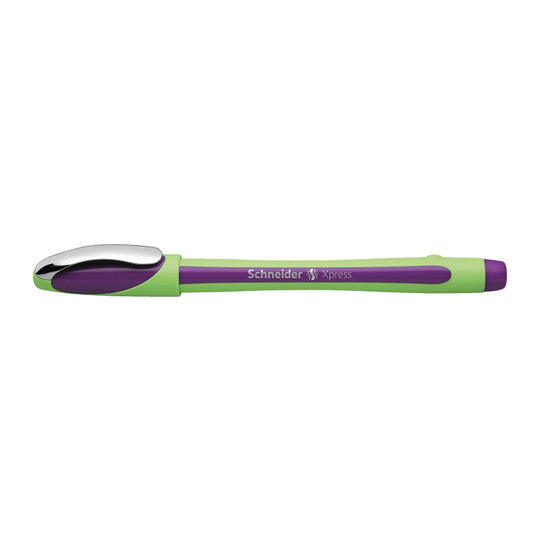 Xpress Premium Fineliner Pen, Fiber Tip, .8 mm, Violet Ink, Single Pen
