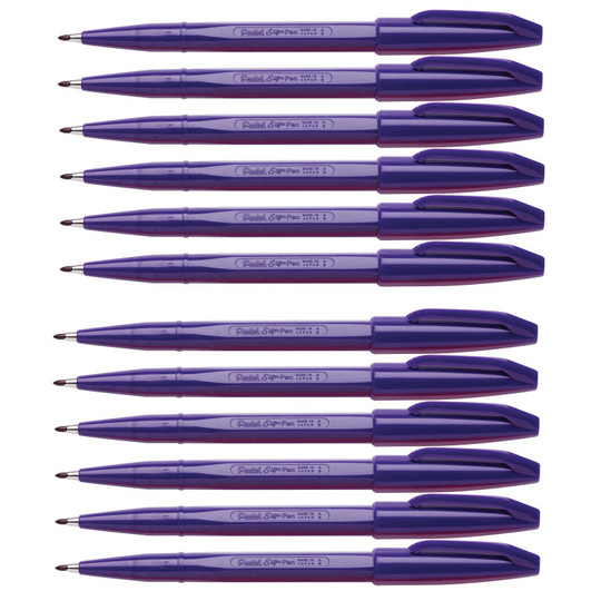 Sign Pen, Violet, Pack of 12