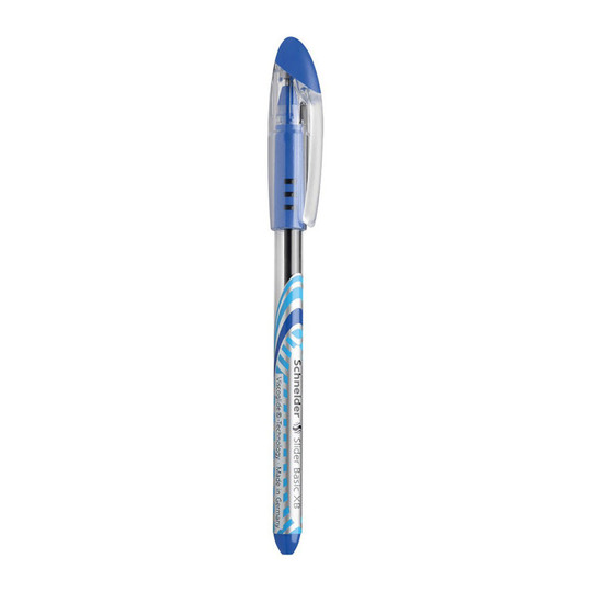 Slider Basic XB Ballpoint Pen, .4 mm, Blue Ink, Single Pen
