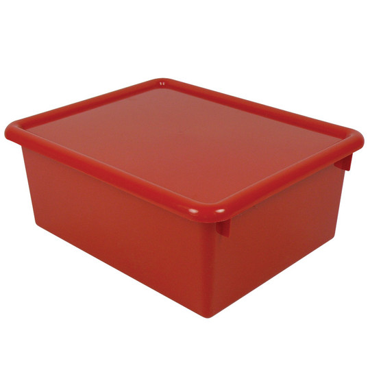 Stowaway 5'' Letter Box with Lid, Red
