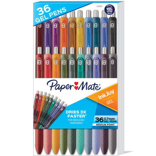 InkJoy Gel Pens, Medium Point (.7 mm), Assorted, 36 Count
