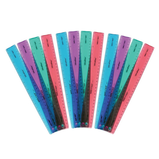 UltraFlex SAFE-T Ruler, Pack of 12