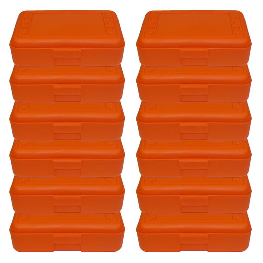 Pencil Box, Orange, Pack of 12