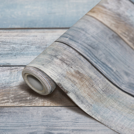 Peel and Stick Decorative Paper Roll, 17-1/2'' x 10 ft, Beachwood