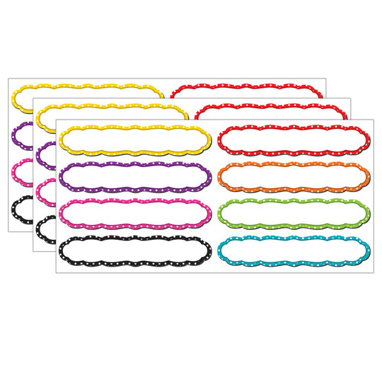 Large Polka Dots Labels Magnetic Accents, 8 Per Pack, 3 Packs