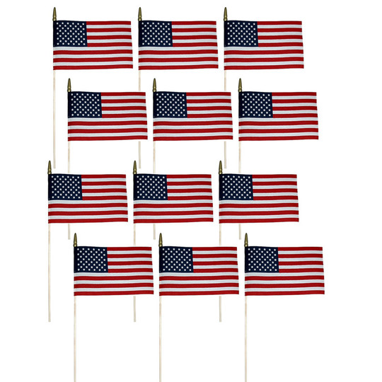 Verona Brand ..iniature Flag, 8'' x 12'', Pack of 12
