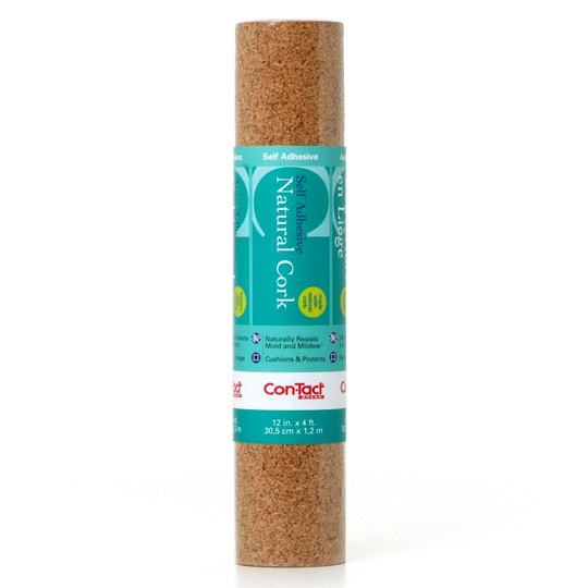 Cork Roll, Self-Adhesive, 12'' x 4 f.