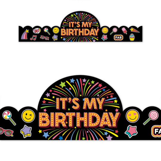 Core Decor Happy Birthday Crowns, Pack of 30