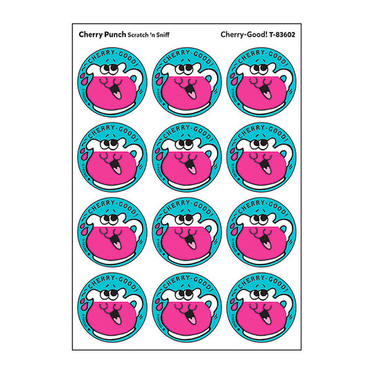 Cherry-Good!/Cherry Punch Scented Stickers, Pack of 24