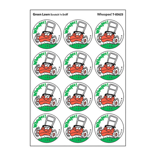 Whoopee!/Green Lawn Scented Stickers, Pack of 24