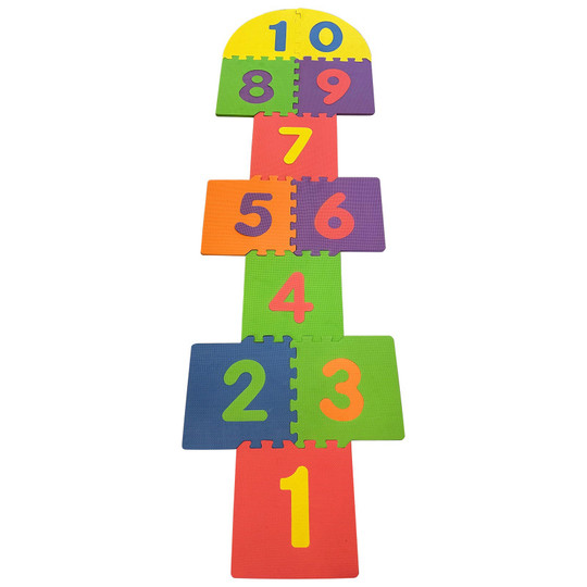 Foam Play Mat for Kids Interlocking Hopscotch (1.6x1.6x.40'')