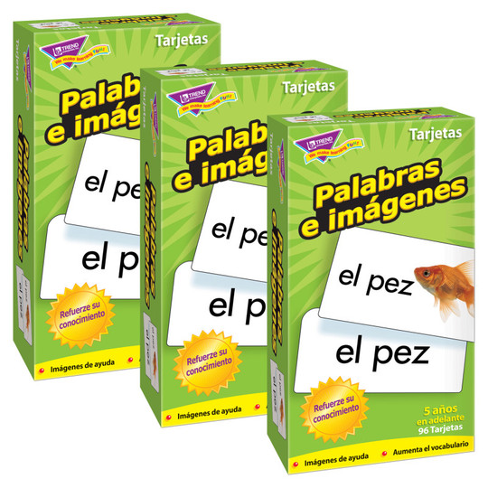 Palabras e imagenes (SP) Skill Drill Flash Cards, Pack of 3