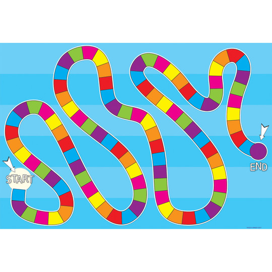 Smart Poly Blank Game Board Blank Chart, Dry-Erase Surface, 13'' x 19''