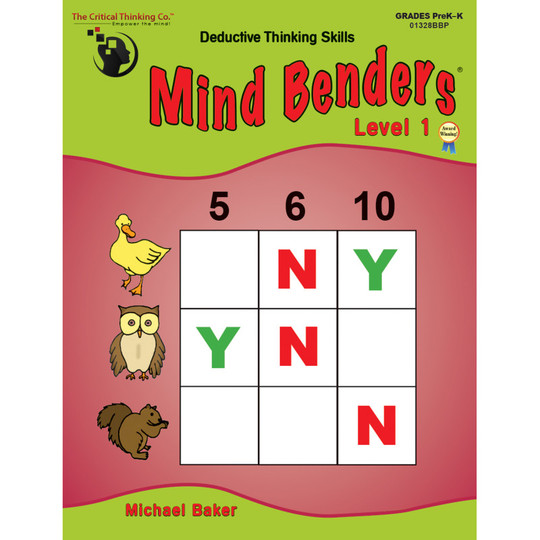 Mind Benders Level 1, Grades PreK-K