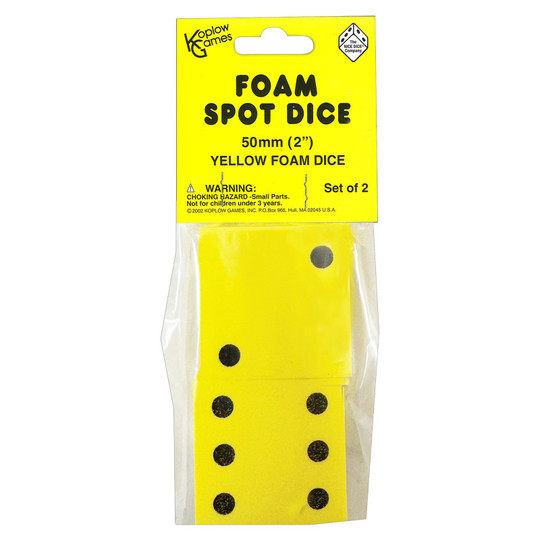 Dot Foam Dice Set, Pack of 2