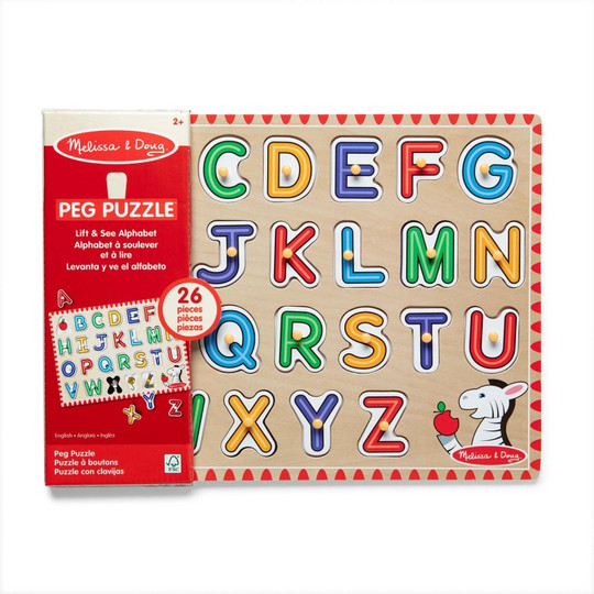 See-Inside Alphabet Peg Puzzle - 26 Pieces