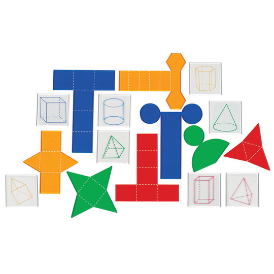 Folding Geometric Shapes Combo Set, Pack of 32