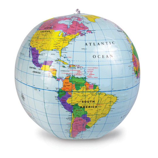 Inflatable 11'' World Globe