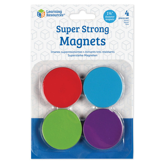Super Strong Magnets, .5'', Assorted, Set of 4