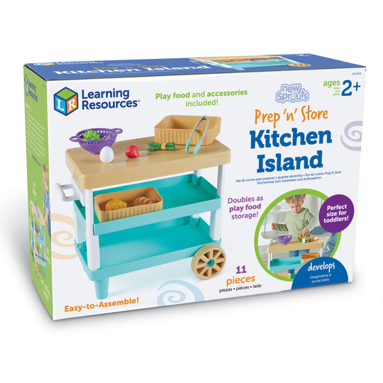 New Sprouts Prep 'n' Store Play Kitchen Island