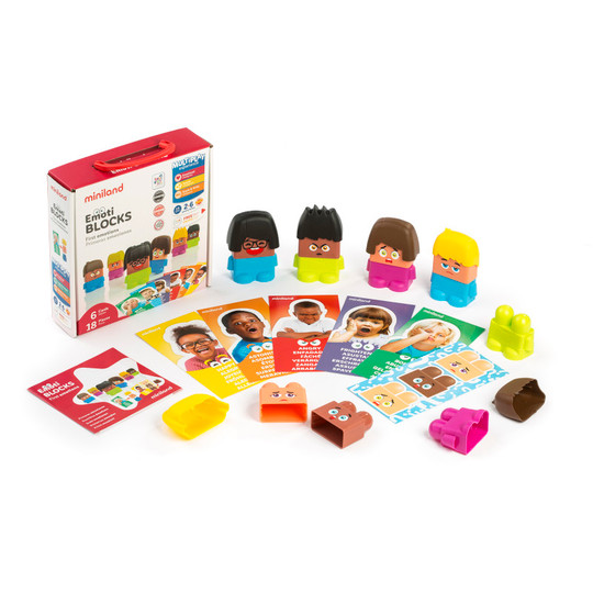 Emotiblocks, Interchangeable Emotion Blocks, 18 Pieces