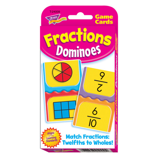 Fractions Dominoes Challenge Cards