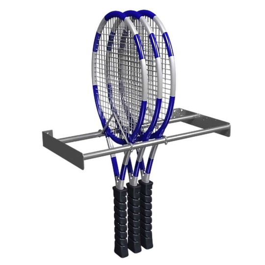 Wall Mount Tennis Racket Rack 30 W Adjustable Steel Storage Rack