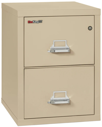 FireKing 25 Classic High Security Vertical Fireproof File Cabinet - 2 Drawer - 21W 25D - Legal - 2-2125-C