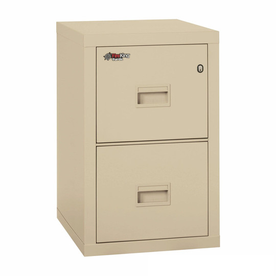 FireKing Fireproof Vertical File Cabinets, 17.75" W x 22.25" D x 27.75" H, 2 Drawers