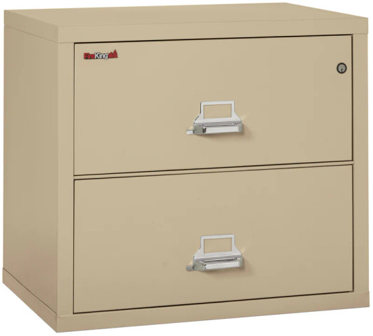 FireKing Classic High Security Lateral Fireproof File Cabinet - 2 Drawer - 31W 22D - Letter Legal - 2-3122-C