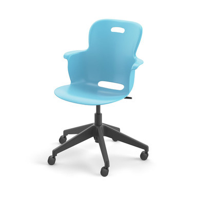 Sky Ethos 5-Star Base Swivel Chair with Hard Casters (25 in W x 20 in D x 25 i