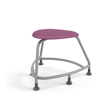 Purple Backless 360 Classroom Chair with Floor Glides (26 in W x 18 in D x 26 in H)