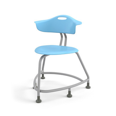 Sky 360 Classroom Chair with Back, Floor Glides (26 in W x 31.25 in D x 26 in H)