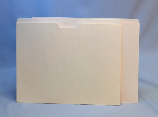 GBS Manila Pocket Folders - Top Loading - 11 Pt. Manila - 12-1/4" W x 9-1/2" H - Printed Label Placement lines on back - 60/bx
