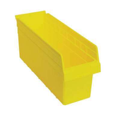 Yellow Economy Shelf Bin - 18'' x 7'' x 8'' - Case of 20 (17.875 in W x 8 in D x 6.625 in H)