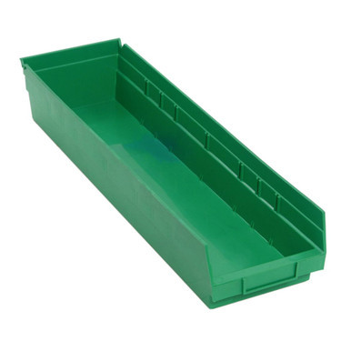 Green Economy Shelf Bin - 18'' x 11'' x 4'' - Case of 6 (23.625 in W x 4 in D x 6.625 in H)