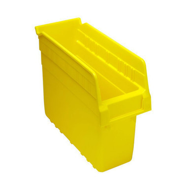 Yellow Economy Shelf Bin - 12'' x 4'' x 8'' - Case of 36 (11.625 in W x 8 in D x 4.375 in H)