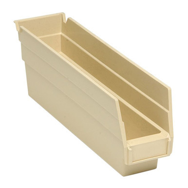 Ivory Economy Shelf Bin - 12'' x 3'' x 4'' - Case of 36 (11.625 in W x 4 in D x 2.75 in H)