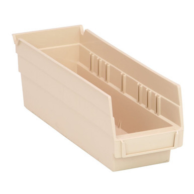 Ivory Economy Shelf Bin - 12'' x 4'' x 4'' - Case of 36 (11.625 in W x 4 in D x 4.125 in H)