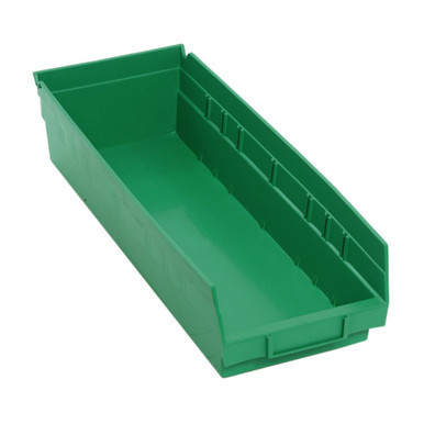 Green Economy Shelf Bin - 18'' x 7'' x 4'' - Case of 20 (17.875 in W x 4 in D x 6.625 in H)